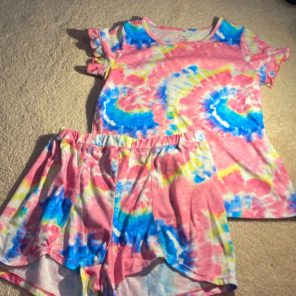 DREAMLIFE tie die pajama set